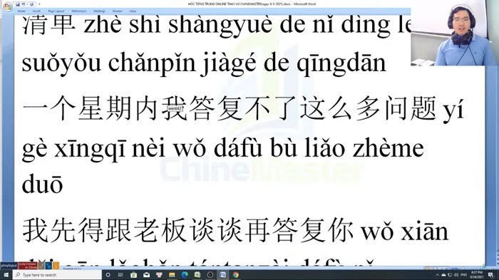 Giáo trình giảng dạy tiếng Trung thương mại Bài 4